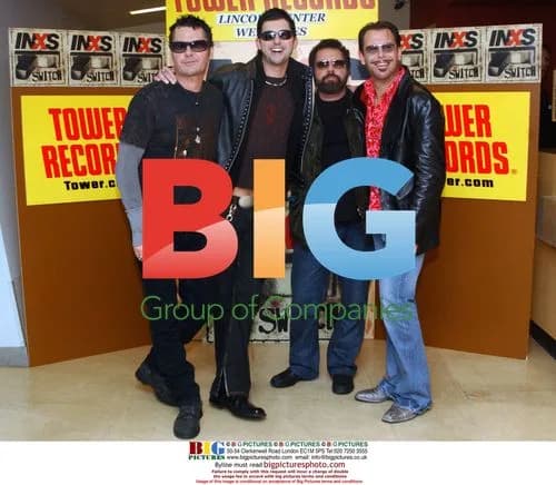 INXS Performs at Tower Records