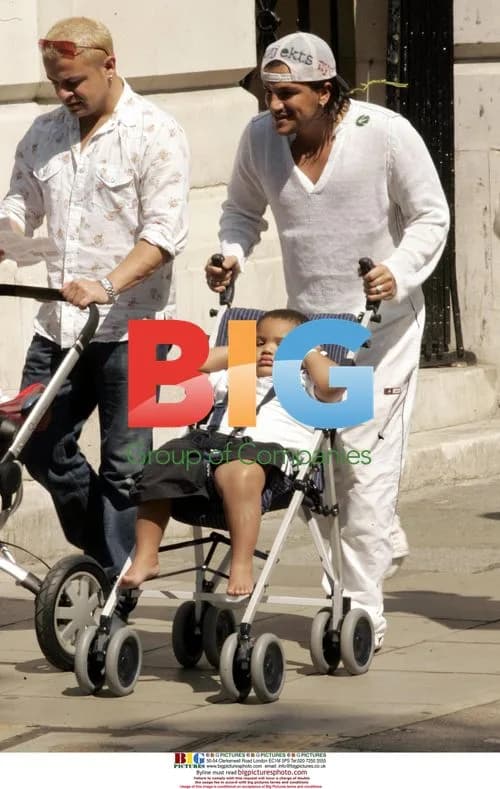 Peter Andre and Brother Take Kids to Park