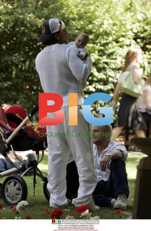 Peter Andre and family at the park