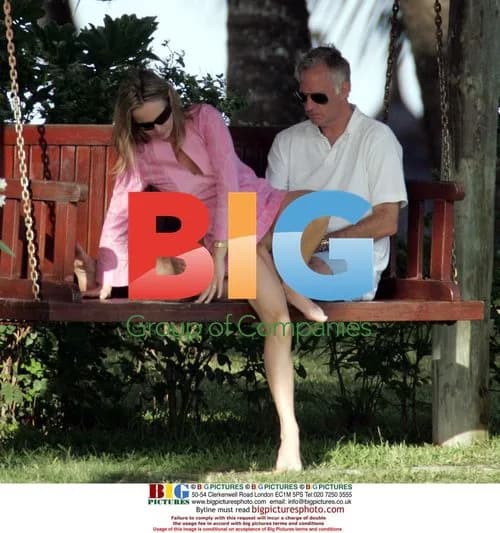 Mark Thatcher and Lady Jane Francis Russell on holiday in Mauritius