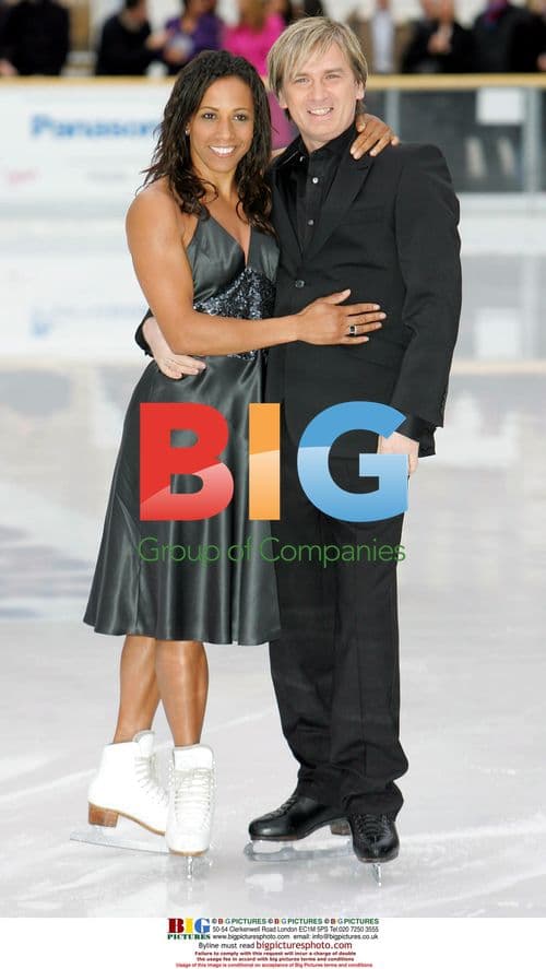 Kely Holmes and Alexei Kislitsyn at 'Dancing On Ice' Launch