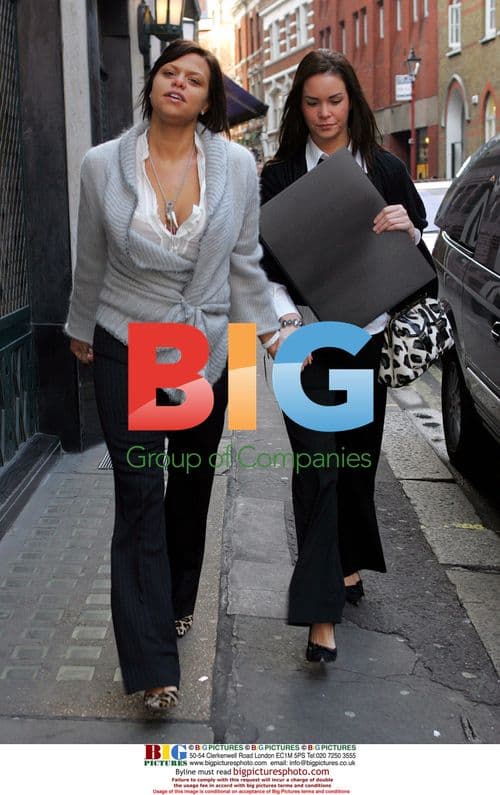 Jade Goody and Carly Lunch at The Ivy