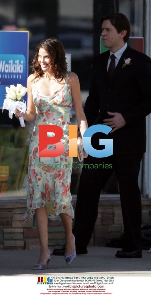 Teri Hatcher on set of 'Desperate Housewives'