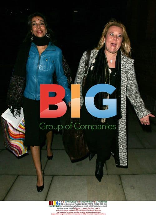 Corrie Stars Shobna Gulati and Wendi Peters Arrive at Hotel