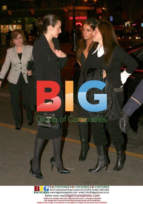 Penelope Cruz and Family Attend Moulin Rouge in Paris