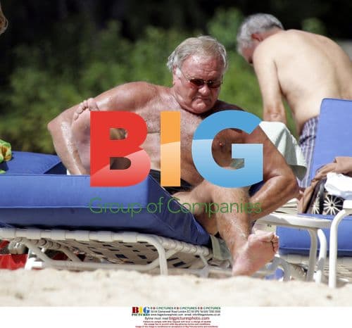 Ron Atkinson Relaxing in Barbados