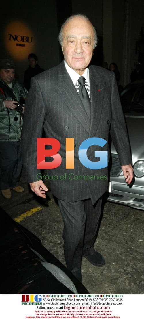 Mohamed Al Fayed at Nobu Restaurant