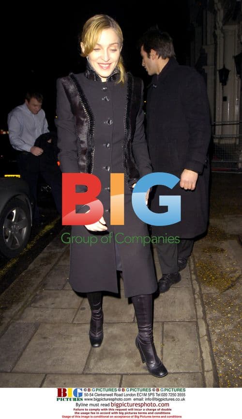 Madonna and Guy Ritchie at Nobu London