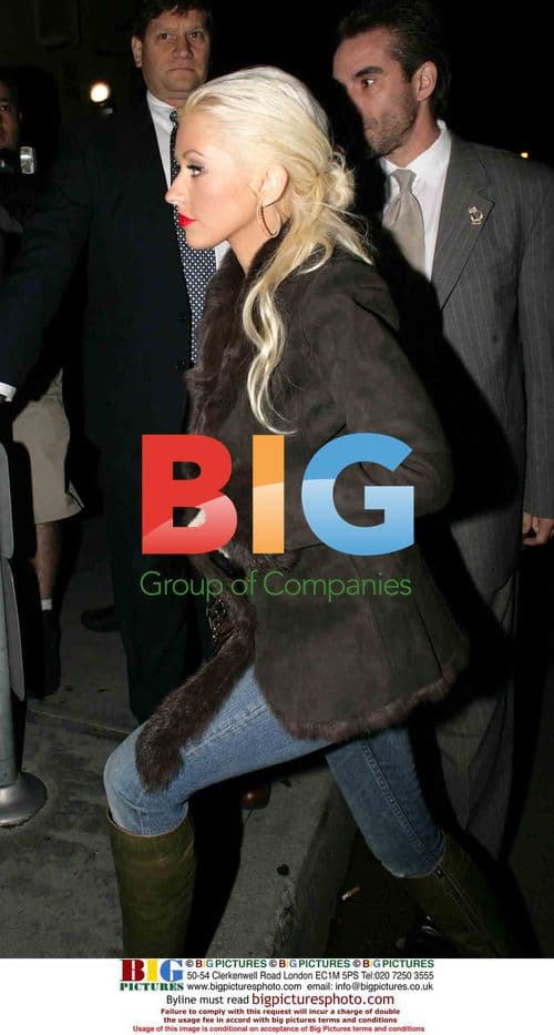 Christina Aguilera & Jordan Bratman at CAA Party