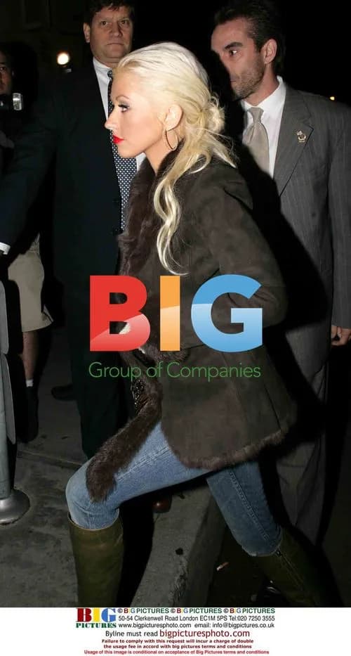 Christina Aguilera & Jordan Bratman at CAA Party