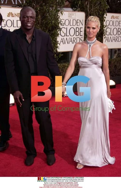 Heidi Klum and Seal at Golden Globe Awards