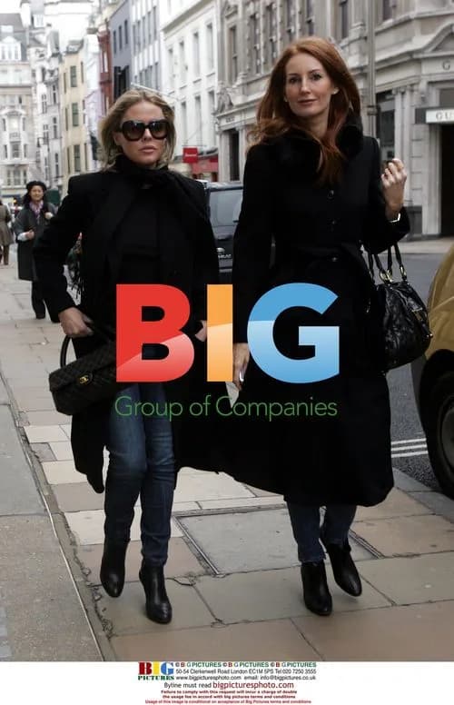 Patsy Kensit and friend shopping in Mayfair
