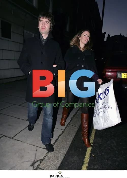 Noel Gallagher and Sara MacDonald pick up dry cleaning