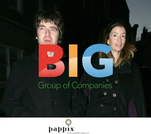 Noel Gallagher and Sara MacDonald picking up dry cleaning
