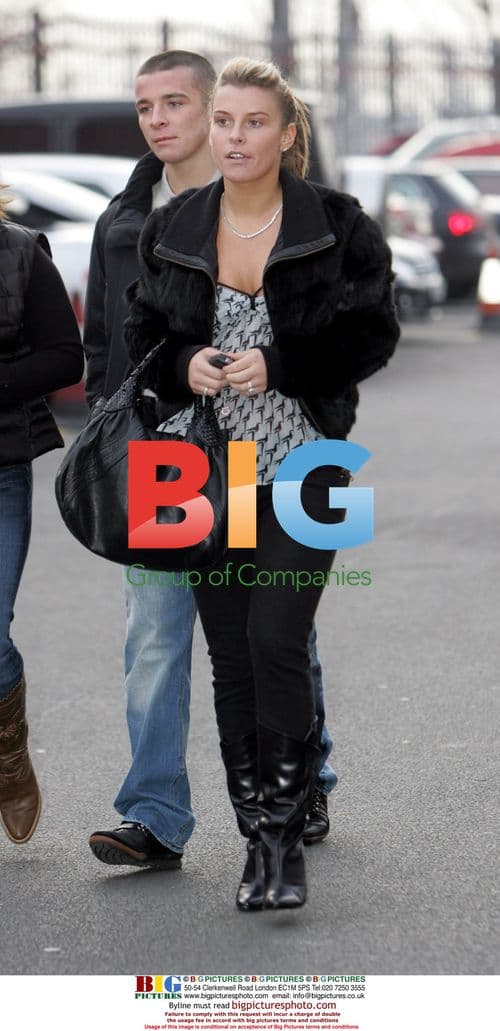 Coleen Mcloughlin arrives at Old Trafford