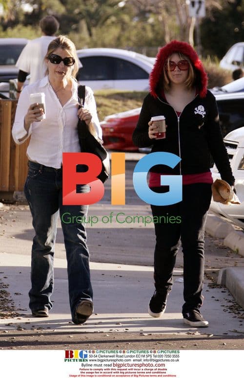 Linda Hamilton and Daughter in Malibu