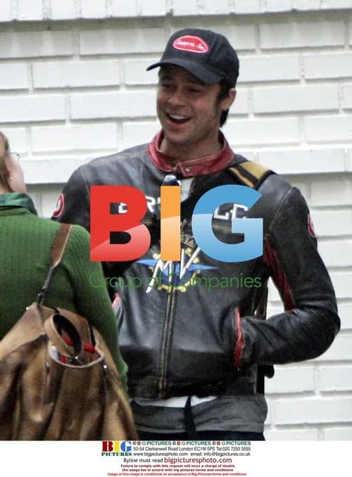 Brad Pitt Smiles Outside Chateau Marmont