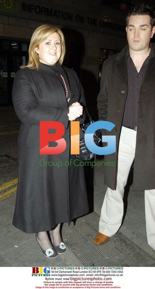Michelle McManus Leaving Restaurant with Mystery Man