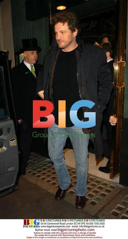 Colin Firth at The Ivy restaurant in London