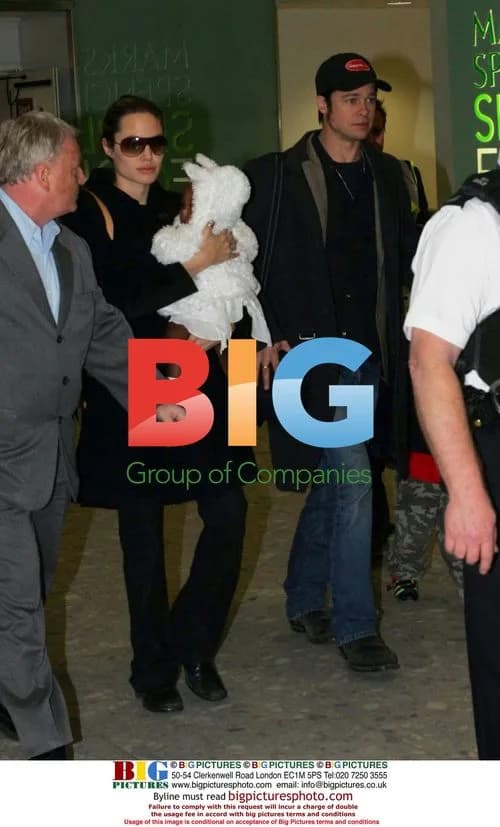 Angelina Jolie and Brad Pitt Arrive in London