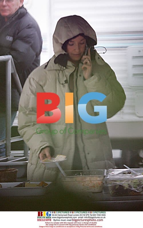 Tamzin Outhwaite on set of 'Vital Signs'