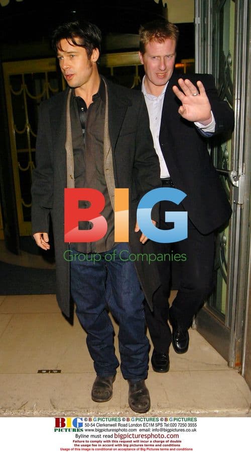 Brad Pitt Leaves London Hotel