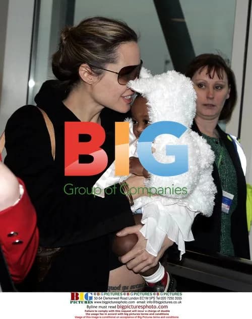 Angelina Jolie and Brad Pitt Arrive at Heathrow
