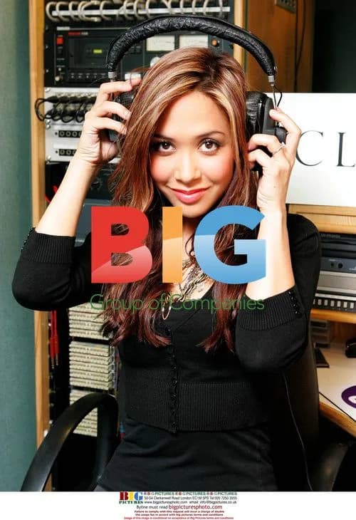Myleene Klass Poses in Classic FM Studio