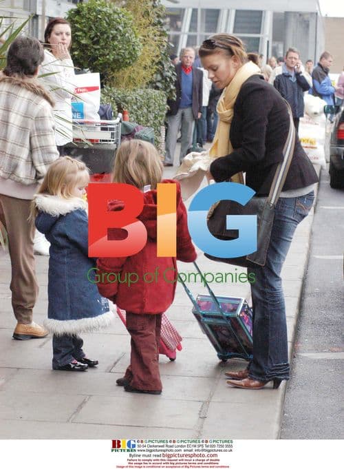 Kerry Katona collects daughters from ex