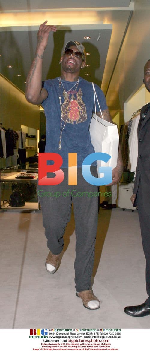 Dennis Rodman's Prada Shopping Trip