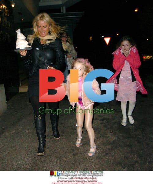 Meg Matthews and Daughter Anais at Birthday Party