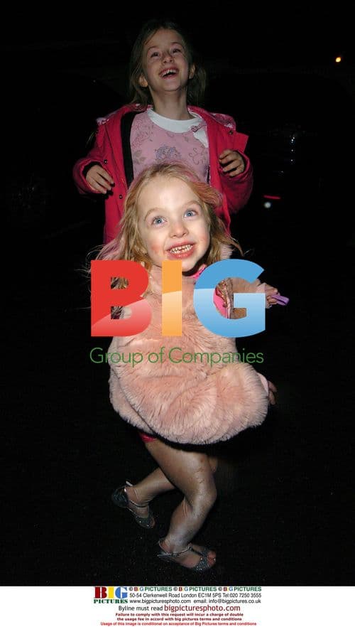 Celebrities arrive for Meg Matthews' daughter's birthday party