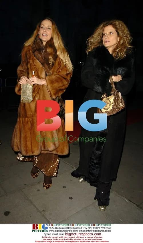 Jerry Hall Arrives for Chinese New Year