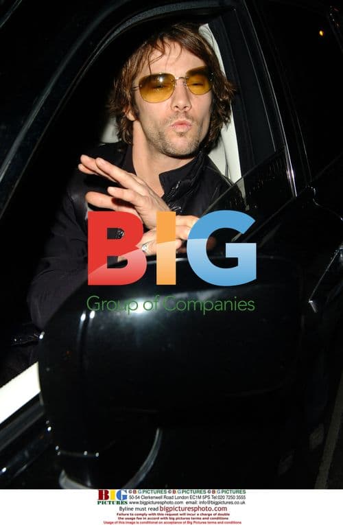 Singer Jay Kay from Jamiroquai in Car