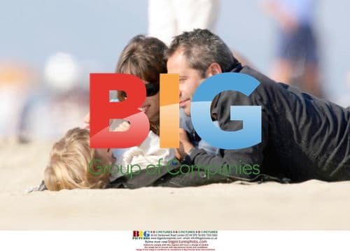 Jean-Yves Fur with Mawenn Le Besco and Daughter in Deauville