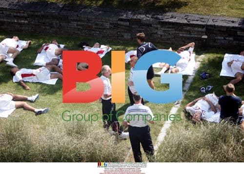 England team warming up before World Cup quarter-final