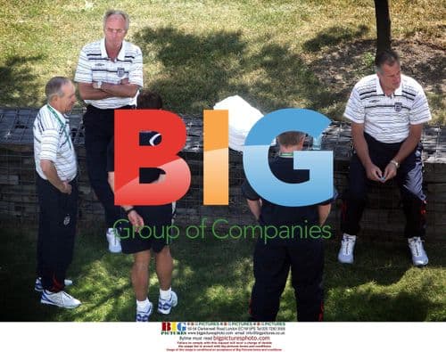 England squad warming up before World Cup match