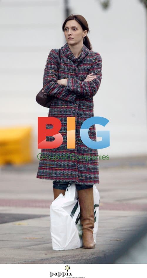 Jayne Middlemiss Looks Bored Shopping in London