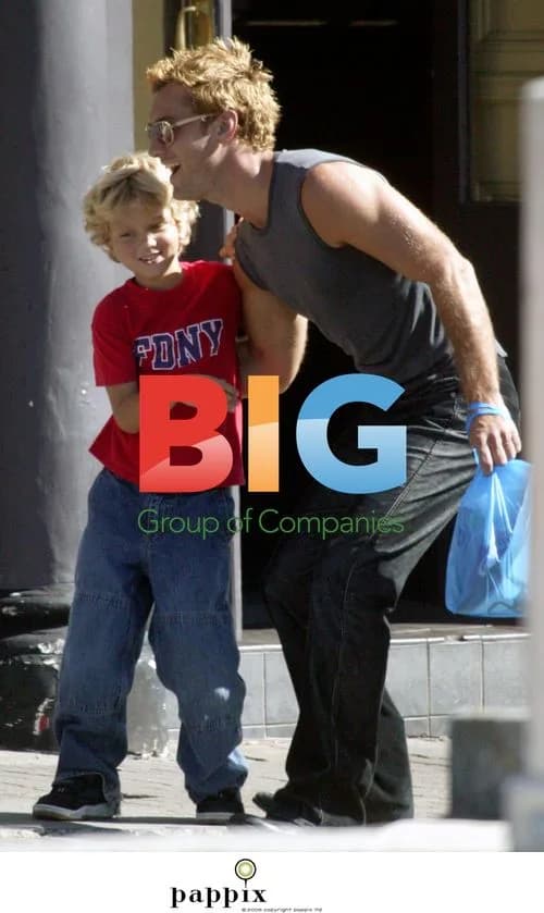 Jude Law and son Rafferty in London