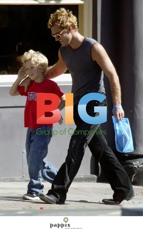 Jude Law with son Rafferty in London