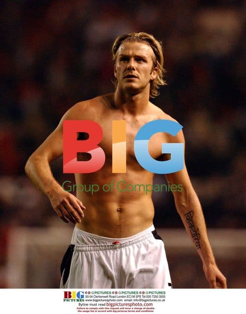 David Beckham After Manchester United vs. Real Madrid Game