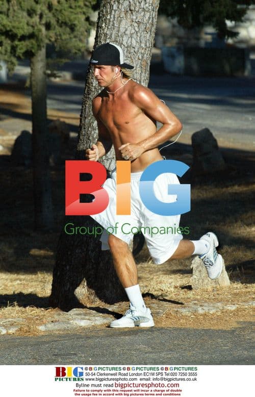 David Beckham Runs in France