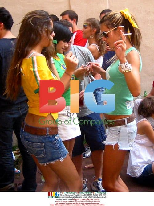 Brazilian Models, John Legend, and Partners at World Cup View