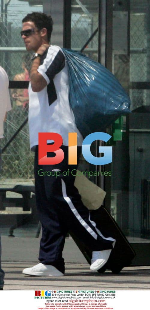 England footballers departing Germany