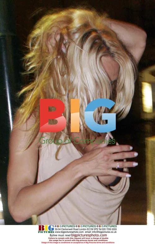 Pamela Anderson Leaves Nightclub in St. Tropez