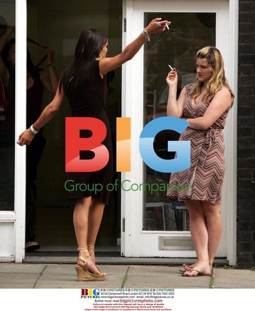 Sophie Anderton takes a break during hair appointment