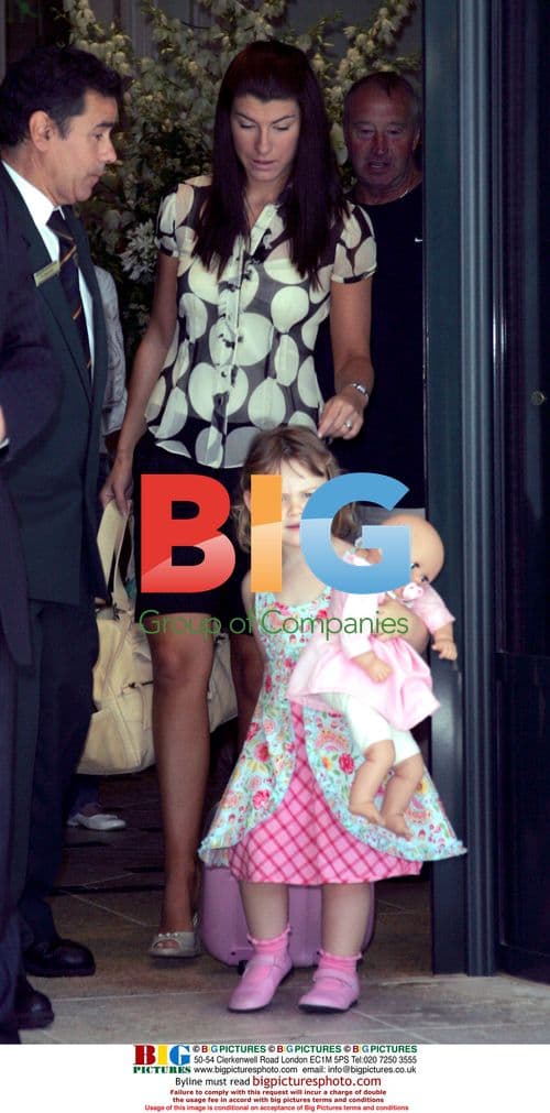 England Footballers' Wives Leave Hotel in Baden Baden