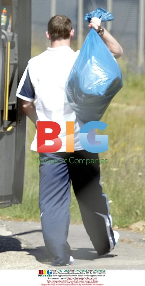 Wayne Rooney Arrives at Baden Baden Airport
