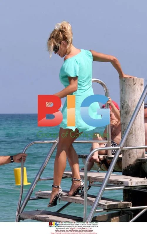 Pamela Anderson Boat Ride in France