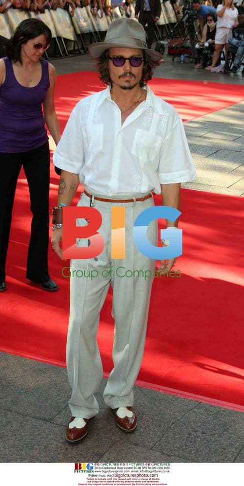 Johnny Depp at European Premiere of 'Pirates of the Caribbean'